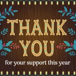 Thank you for your support