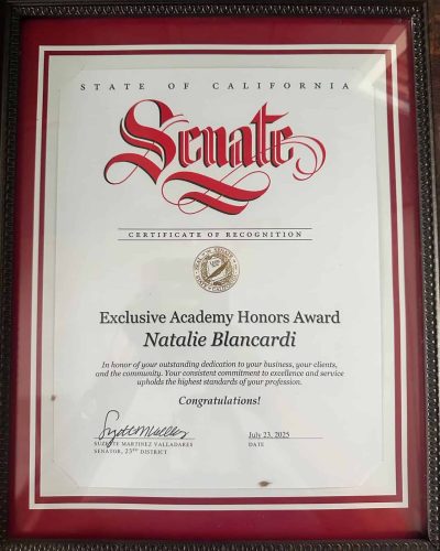 Natalie Senate Award Web